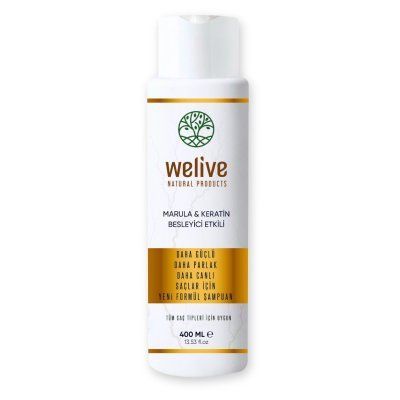 WELIVE MARULA & KERATİN BESLEYİCİ BAKIM ŞAMPUANI 400 ML