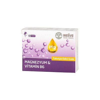 WELIVE MAGNEZYUM & VİTAMİN B6 60 TAB