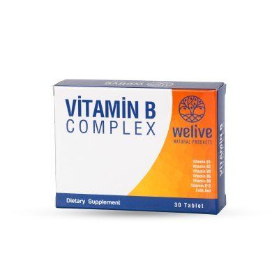 WELIVE VİTAMİN B KOMPLEKS 30 TAB