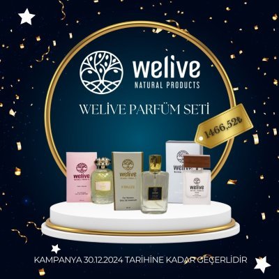 WELIVE 3 LÜ SET (PİNK DREAM PARFÜM + FİRUZE 50 ML +MOON ERKEK PARFÜM )