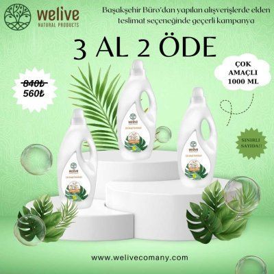 WELIVE ÇOK AMAÇLI 1000 ML 3 AL 2 ÖDE