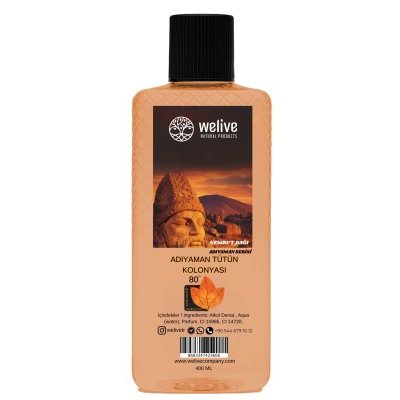 WELİVE ADIYAMAN TÜTÜN KOLONYASI 400 ML (NEMRUT) 80 DERECE