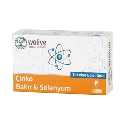 WELIVE Çinko & Bakır & Selenyum Takviye Edici Gıda 30 Kapsül