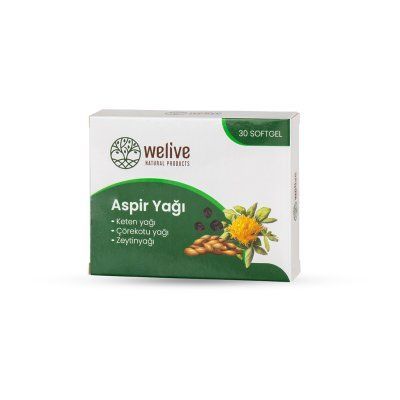 WELIVE Aspir Yağı Keten Yağı Çörekotu Yağı Zeytinyağı