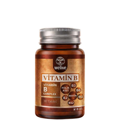 WELIVE VİTAMİN B KOMPLEKS 30 TAB