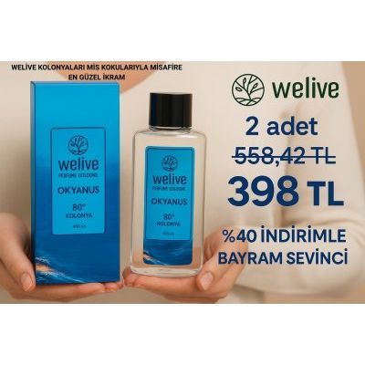 WELIVE OKYANUS KOLONYA 400 ML + WELIVE OKYANUS KOLONYA 400 ML