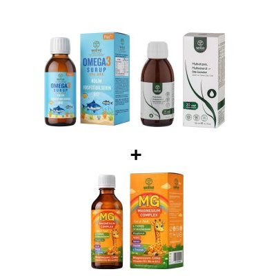 WELIVE MULTİVİTAMİN ŞURUP & OMEGA 3 ŞURUP ALANA MAGNEZYUM ŞURUP HEDİYE