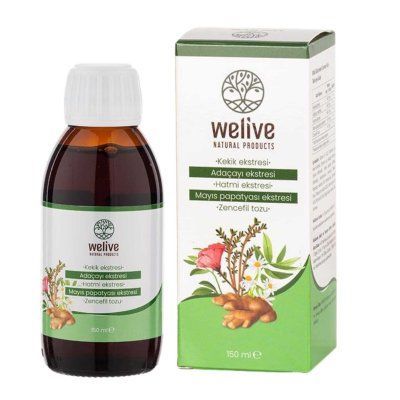 WELIVE KEKİK EKSTRESİ, HATMİ EKSTRESİ,ADAÇAYI EKSTRESİ İÇEREN TAKVİYE EDİCİ GIDA 150 ML